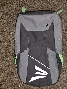 Easton Baseball Softball Backpack Bat Bag Black Gray Neon Green